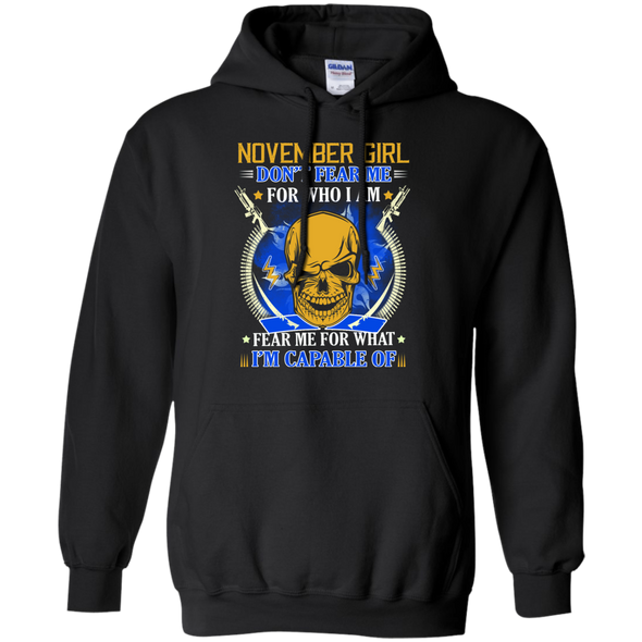 Limited Edition **Don't Fear November Girl** Shirts & Hoodies