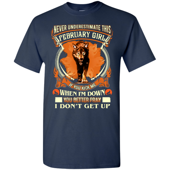 New Edition Wolf Print** Never Underestimate February Born Girl** Shirts & Hoodies