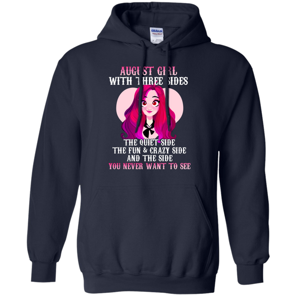 Limited Edition **August Girl With Three Sides Front Print** Shirts & Hoodies