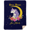Limited Edition Personalized Love Forever Unicorn Blanket