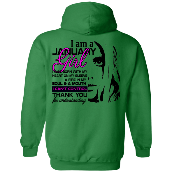 Newly Launched**January Born Girl Back Print Shirts & Hoodies**