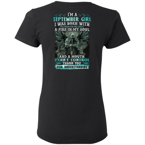 New Edition **September Girl Fire In A Soul Back Print** Shirts & Hoodies