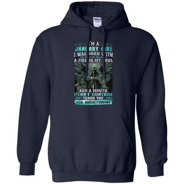 Limited Edition **January Girl Born With Fire In A Soul** Shirts & Hoodie
