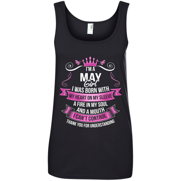 Newly Launched **May Girl Born With Heart On Sleeve** Shirts & Hoodies