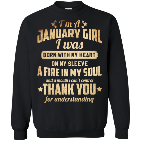 Newly Published **January Girl With Heart & Soul** Shirts & Hoodies
