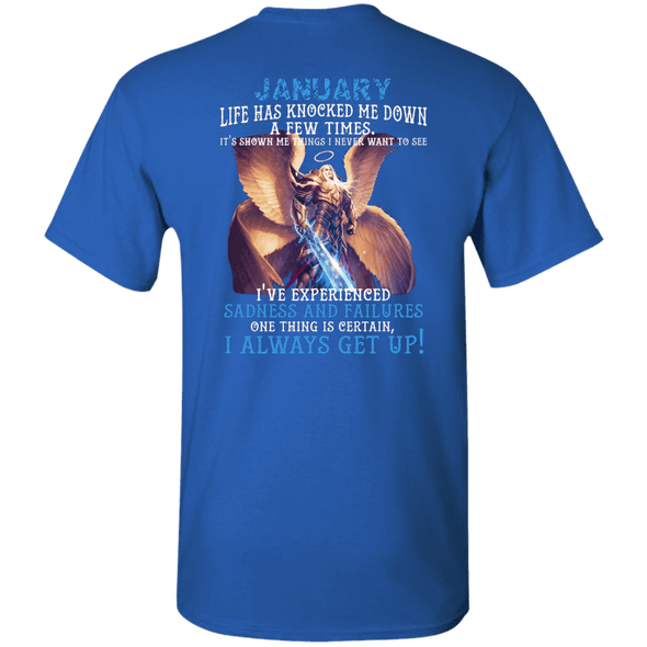 Limited Edition January Born Life Has Knocked Down Shirts & Hoodie