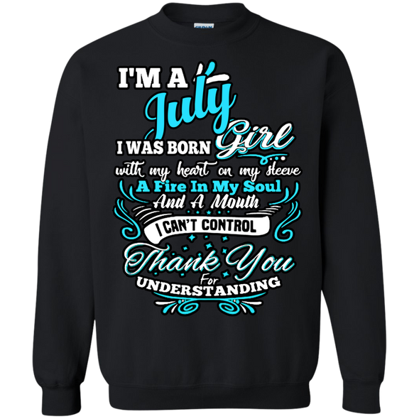 Latest Edition **July Girl With Fire In A Soul** Shirts & Hoodies