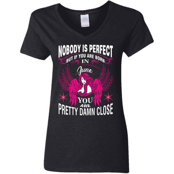 Limited Edition **Nobody Is Perfect Then June Girl** Shirts & Hoodies