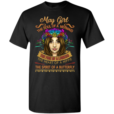 Limited Edition **May Girl Born With Mermaid Soul** Shirts & Hoodies