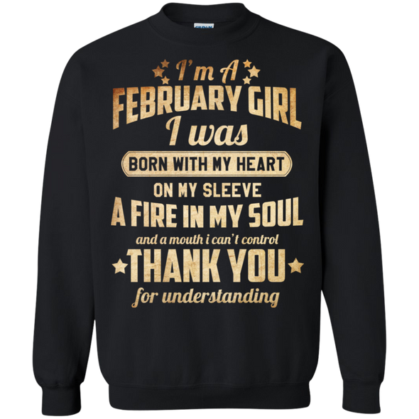 Newly Published **February Girl With Heart & Soul** Shirts & Hoodies