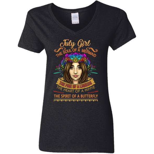 Limited Edition **July Girl Born With Mermaid Soul** Shirts & Hoodies