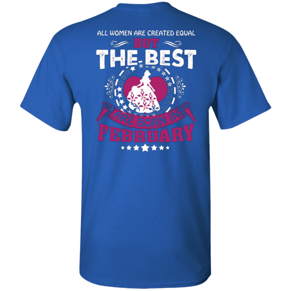 Limited Edition Best Are Born In February Back Print Shirts & Hoodies