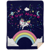 Limited Edition Personalized Unicorn Rainbow Blast Blanket