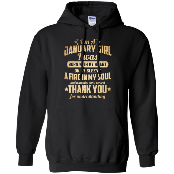 Newly Published **January Girl With Heart & Soul** Shirts & Hoodies