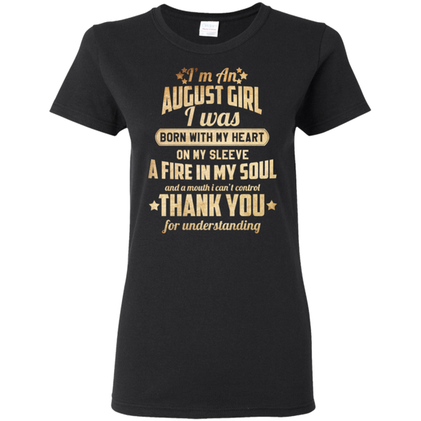 Newly Published **August Girl With Heart & Soul** Shirts & Hoodies