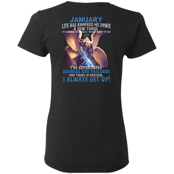 Limited Edition January Born Life Has Knocked Down Shirts & Hoodie