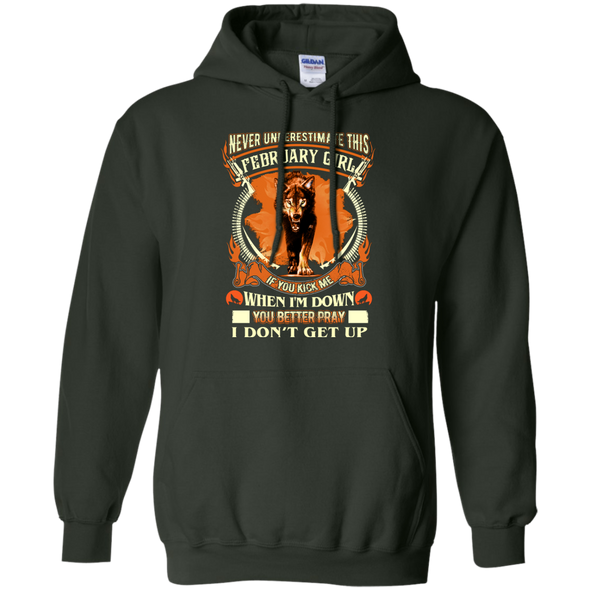 New Edition Wolf Print** Never Underestimate February Born Girl** Shirts & Hoodies