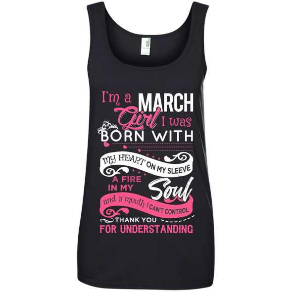 Limited Edition **Heart & Soul Of March Born Girl** Shirts & Hoodies