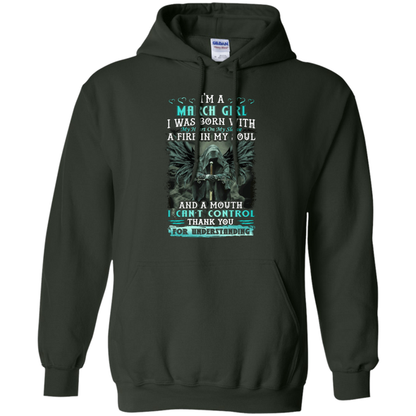 Limited Edition **March Girl Born With Fire In A Soul** Shirts & Hoodie