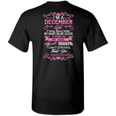 Limited Edition December Girl Born With Mouth Can't Control Shirts & Hoodie