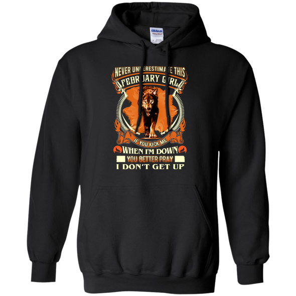 New Edition Wolf Print** Never Underestimate February Born Girl** Shirts & Hoodies