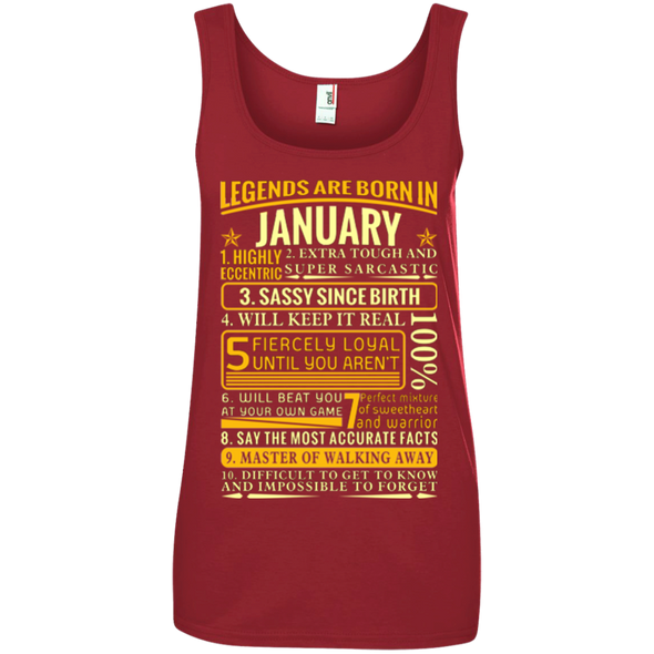 Latest Edition ** Legends Are Born In January** Front Print Shirts & Hoodies