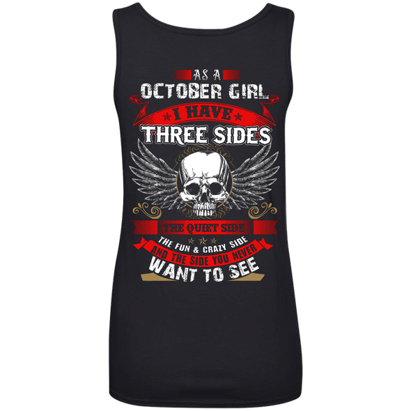 Limited Edition **October Girl With Three Sides** Shirts & Hoodies