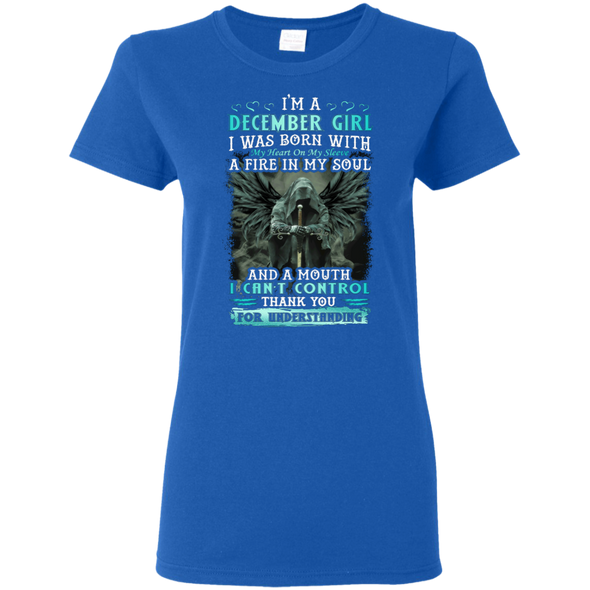 Limited Edition**December Girl Born With Fire In A Soul** Shirts & Hoodie