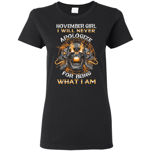 New Edition** November Girl Will Never Apologize** Shirts & Hoodies