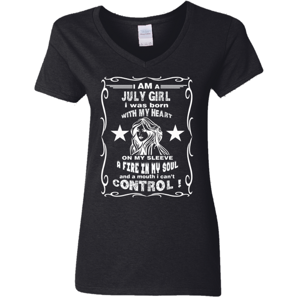 Limited Edition **July Girl Born With Heart On Sleeves** Shirts & Hoodie