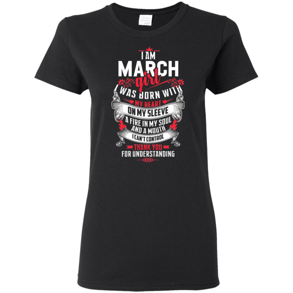 Limited Edition **March Girl With Heart & Soul** Shirts & Hoodies