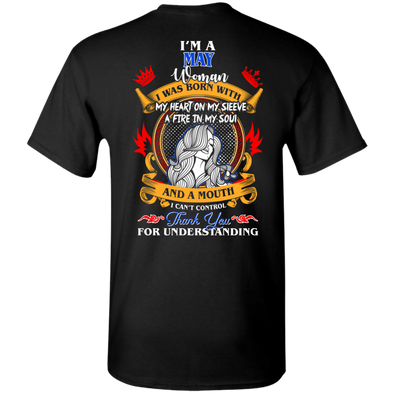 Limited Edition **Woman Born In May Multi Color Back Print** Shirt & Hoodies