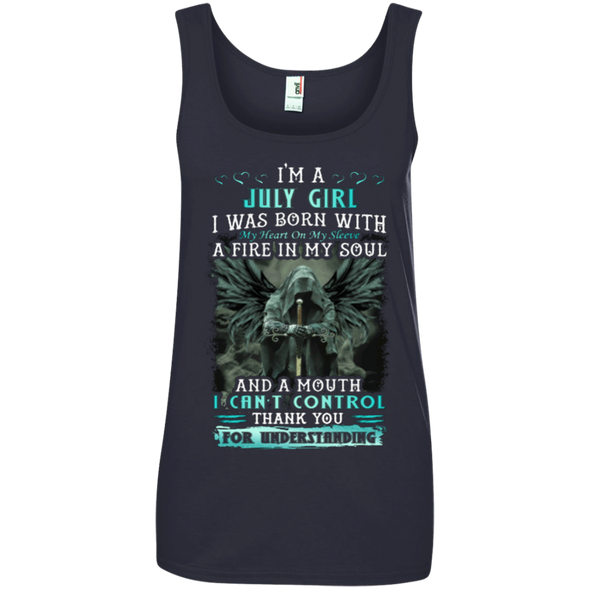 Limited Edition **July Girl Born With Fire In A Soul** Shirts & Hoodie