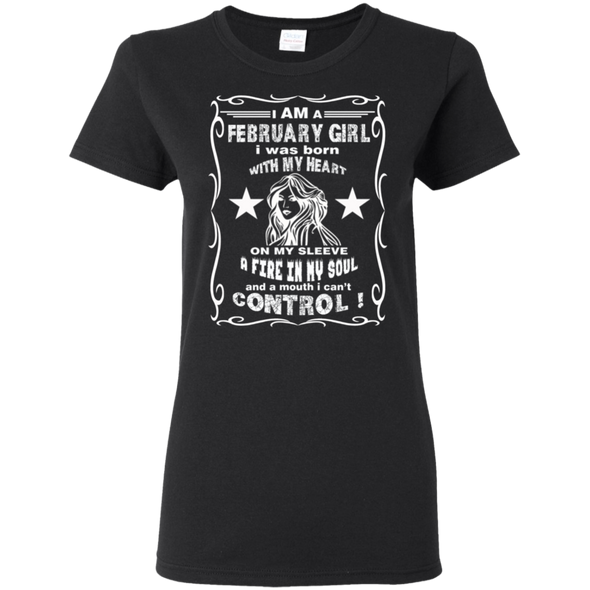 Limited Edition **February Girl Born With Heart On Sleeves** Shirts & Hoodie