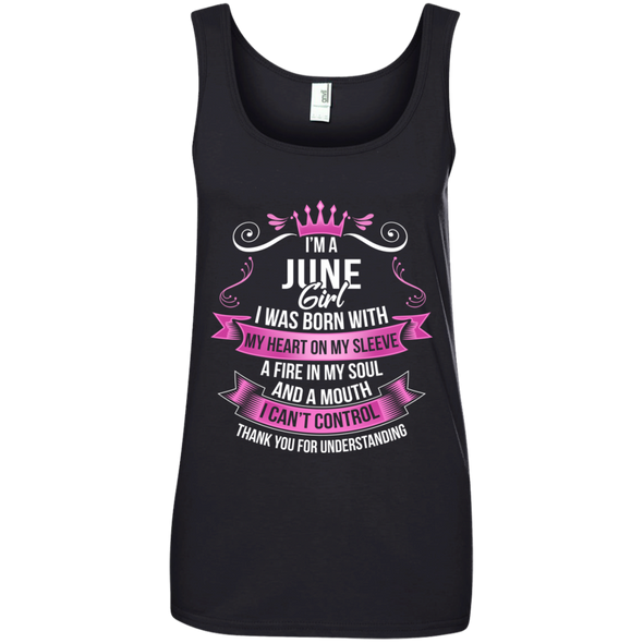 Newly Launched **June Girl Born With Heart On Sleeve** Shirts & Hoodies