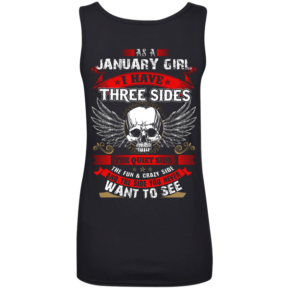 Limited Edition **January Girl With Three Sides** Shirts & Hoodies