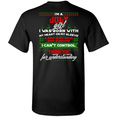 LIMITED EDITION JULY GIRL CHRISTMAS BACK PRINT SHIRTS & HOODIES