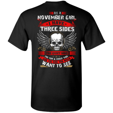 Limited Edition **November Girl With Three Sides** Shirts & Hoodies