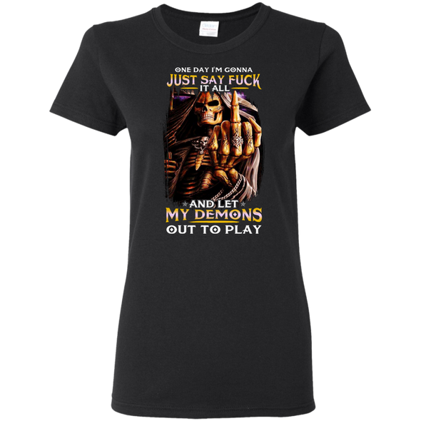 Limited Edition **Let My Demons Out To Play** Quotation Shirt & Hoodies