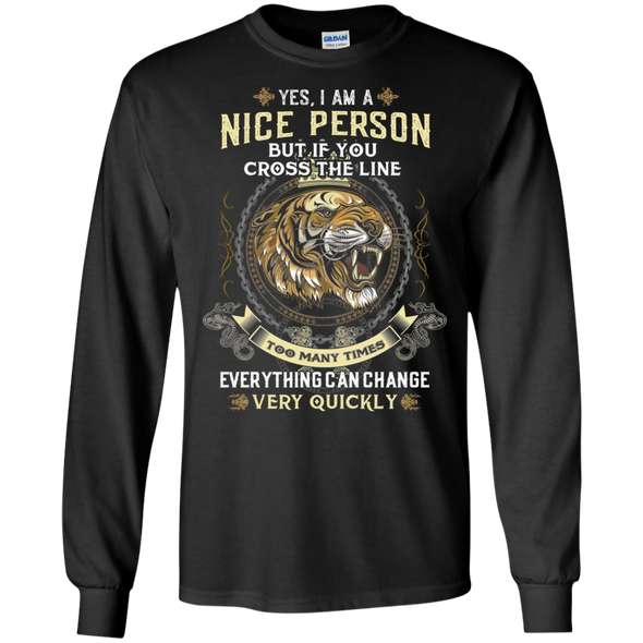 Newly Arrived **I Am A Nice Person** Men's Front Print Shirts & Hoodies