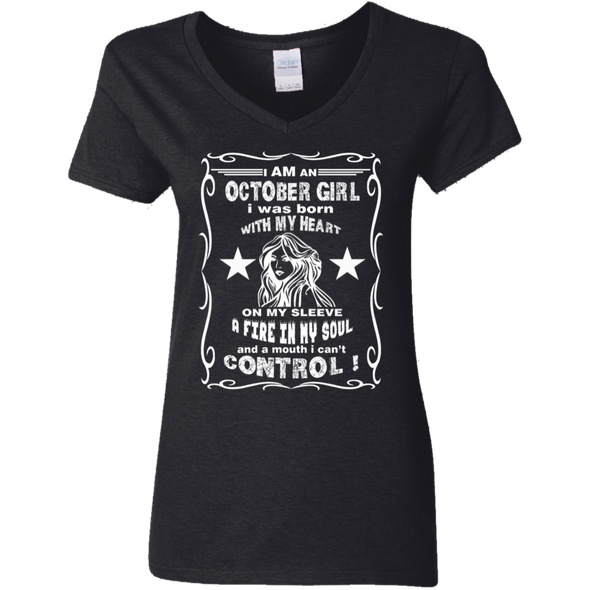 Limited Edition **October Girl Born With Heart On Sleeves** Shirts & Hoodie