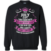 Newly Launched **July Girl Born With Heart On Sleeve** Shirts & Hoodies