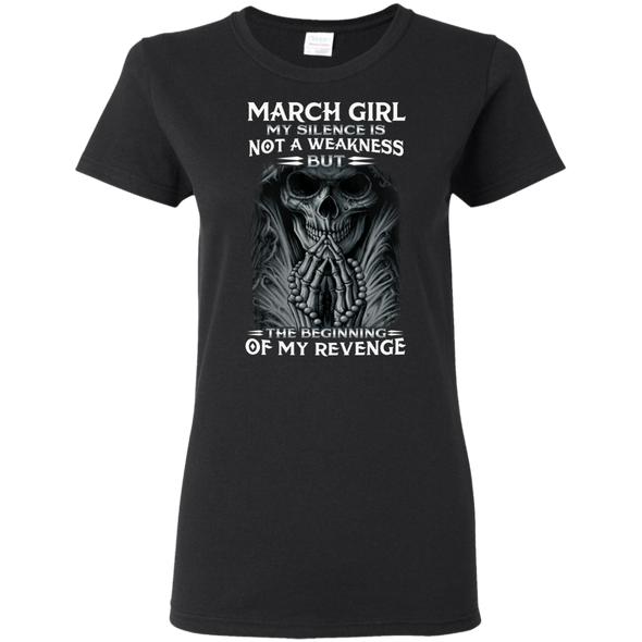 Limited Edition **March Girl My Silence Is Not My Weakness** Shirts & Hoodies