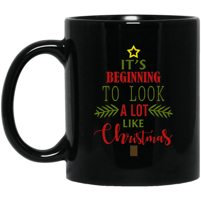 Limited Edition Christmas Beginning Black Mug