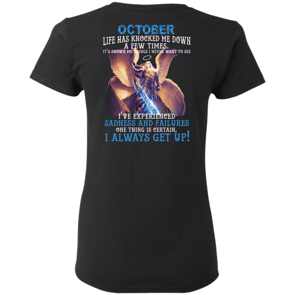 Limited Edition October Born Life Has Knocked Down Shirts & Hoodie