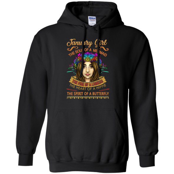 Limited Edition **January Girl Born With Mermaid Soul** Shirts & Hoodies