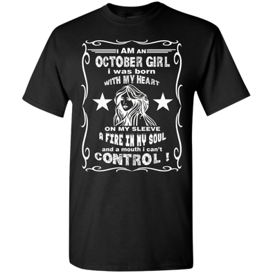 Limited Edition **October Girl Born With Heart On Sleeves** Shirts & Hoodie