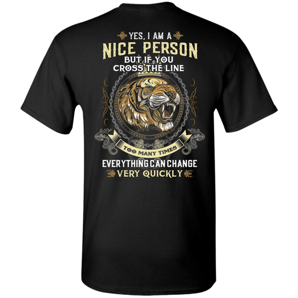 Newly Arrived **I Am A Nice Person** Men's Back Print Shirts & Hoodies
