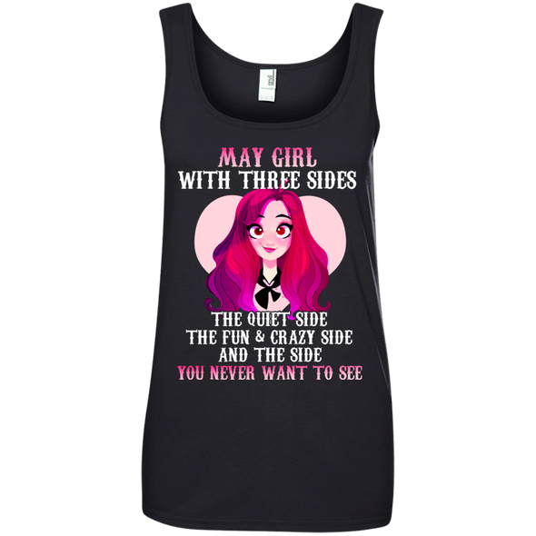 Limited Edition **May Girl With Three Sides Front Print** Shirts & Hoodies