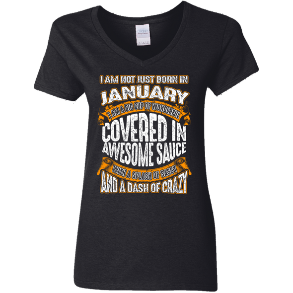 **Wonderful January Girl Covered In Awesome Sauce** Shirts & Hoodies